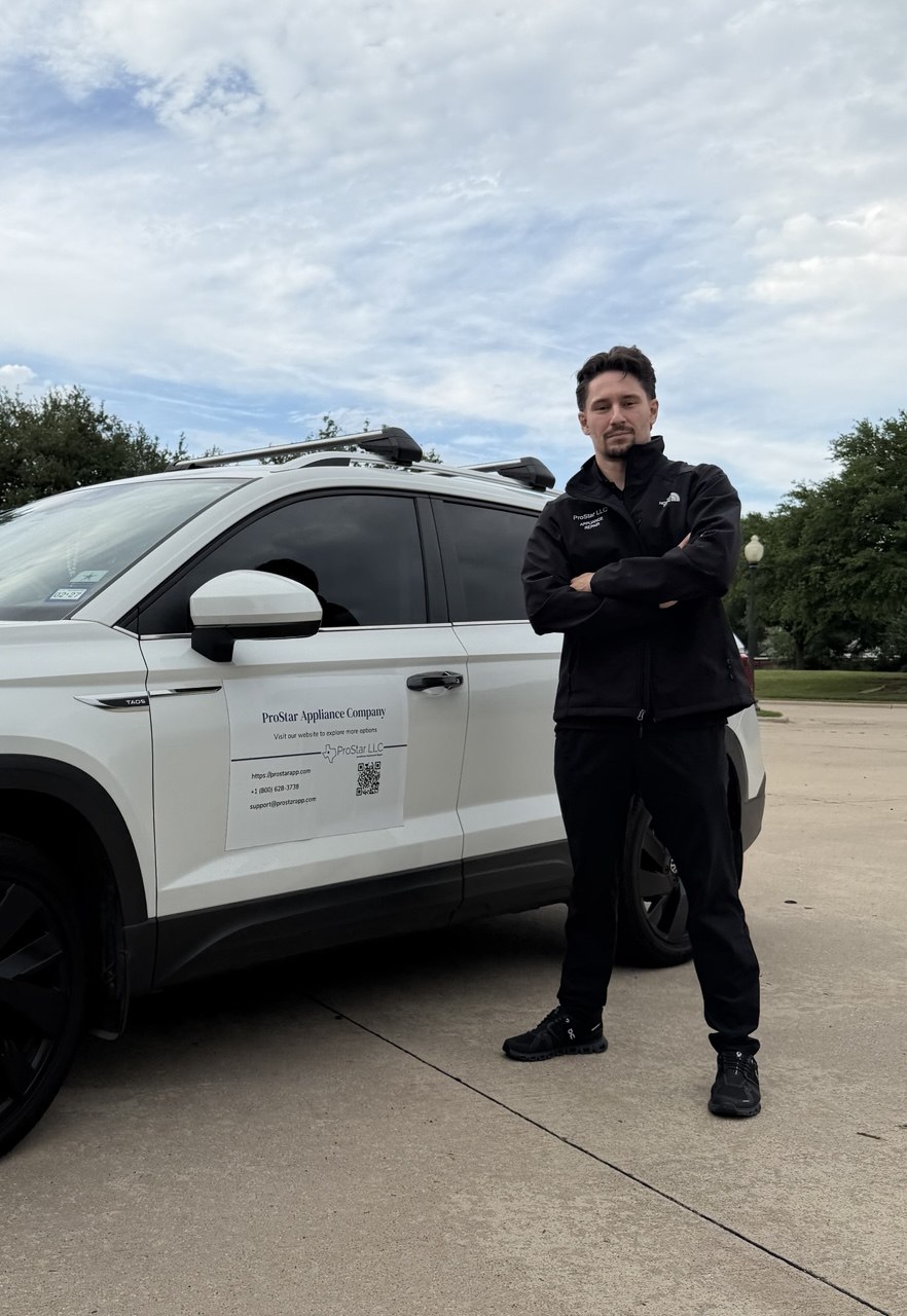 ProStar certified technician repairing a home appliance in the DFW & Surrounding Areas